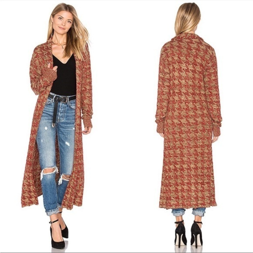 Tularosa x REVOLVE Annie Long Knit Coat in‎ Rowland Size Small NWT